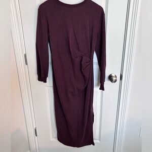 LOFT | Long-Sleeve Knot-Detail Maxi Dress